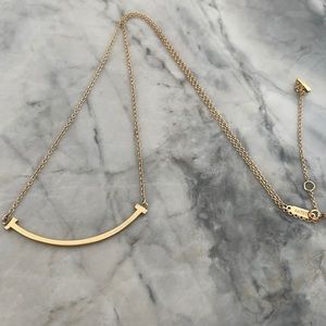 Tiffany smile necklace yellow gold